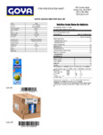 Goya 1 Liter Guava Nectar Nutrition Information