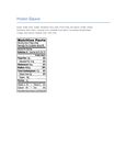 Nutrition Sheet