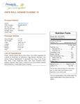 Specsheet / Nutrition Specsheet / Nutrition