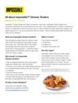 Impossible Chicken Tenders Nutrition Impossible Chicken Tenders Nutrition