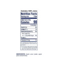 JUICE APPLE 7.2 OZ. OCEAN SPRAY Nutrition info