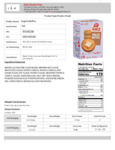 Katz Gluten Free English Muffin Nutrition Information