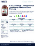 Ken's Foods 1 Gallon Country French Dressing Nutrition