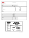 Kervan 6-Flavor Gummi Bears 5 lb. Nutrition Sheet