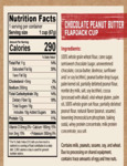 Kodiak Cakes Chocolate Peanut Butter Flapjack Cup 2.36 oz. Nutrition.pdf