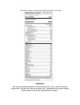 Nutrition / Ingredient Label