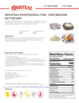 BATTER FISHFRY 25# KRUSTEAZ PROFESSIONAL nutrition