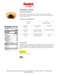 Annie's Lava Cookie Nutrition