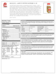 Lawry's 21 oz. Pepper Supreme Nutrition Information Lawry's 21 oz. Pepper Supreme Nutrition Information