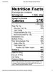 LEIGE WAFFLE PLANT BASED ORIGINAL VEGAN Nutrtion LEIGE WAFFLE PLANT BASED ORIGINAL VEGAN Nutrtion
