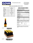 GOYA 3.38 oz. Maggi Seasoning Sauce Nutrition Information