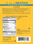 Monin 1 liter sugar free caramel nutrition Monin 1 liter sugar free caramel nutrition