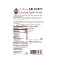 Monin 750 mL Premium Caramel Apple Butter Flavoring Syrup Nutrition Information