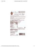Monin Granny Smith Apple Nutrition Monin Granny Smith Apple Nutrition