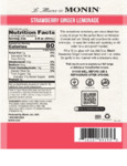 Monin HomeCrafted Strawberry Ginger Lemonade Nutrition