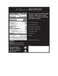 Monin 375 mL Jalapeno Concentrated Flavor Nutrition Information Monin 375 mL Jalapeno Concentrated Flavor Nutrition Information