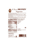 Monin Peppermint Nutrition