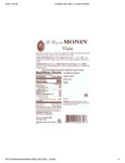 Monin Violet Nutrition Monin Violet Nutrition