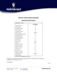 Morton Nutrient Content Extra Coarse Sea Salt