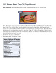 Mrs. Ressler's Roast Beef Nutrition Mrs. Ressler's Roast Beef Nutrition