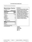 Muy Fresco Nacho Cheese Sauce Nutrition and Spec Sheet