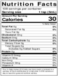 Nielsen-Massey 18 oz. Orange Extract Nutrition Information