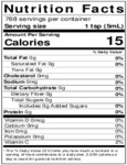 Nielsen-Massey 1 Gallon Pure Vanilla Extract Nutrition Information