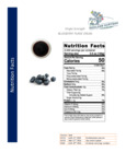 115EHBLBRYDR_Blueberry puree_Nutrition 115EHBLBRYDR_Blueberry puree_Nutrition