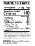 Ocean Spray Whole Berry Cranberry Sauce #10 Can Nutritional Information Ocean Spray Whole Berry Cranberry Sauce #10 Can Nutritional Information