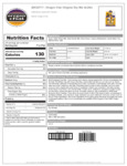 Nutrition Sheet