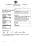 Ortega Nacho Sauce Specsheet Ortega Nacho Sauce Specsheet
