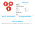 Peach Ring Topping Nutrition Information