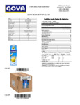 Goya 1 Liter Pear Nectar Nutrition Information