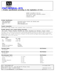PWO-MX8BAL-B79 Nutrition Sheet
