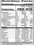 Quaker Life Cereal 40 oz. Nutrition Label