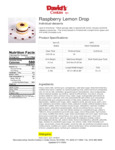 Annie's Raspberry Lemon Drop Nutrition