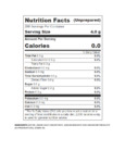 Nutrition / Ingredient Label