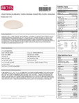 Rich's Fresh N Ready 12" Freezer-to-Oven Sheeted Pizza Dough Nutrition Information