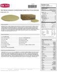 Rich's Fresh N Ready 7" Freezer-to-Oven Sheeted Pizza Dough Nutrition Information