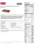 Rich's Allen 90 oz. Half Sheet Uniced Brownie Tray Nutrition Information