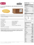 Rich's 10" Gluten-Free Par-Baked Seasoned Broccoli Cheddar Pizza Crust
