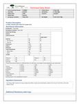 Nutrition Sheet