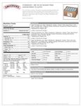 Smuckers Sugar Free Nutrition Sheet
