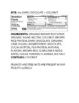 SNACK BITES DRK CHOC COCONUT 4 OZ. THE GFB