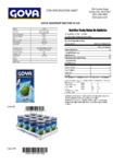 Goya 1 Liter Soursop / Guanabana Nectar Nutrition Information