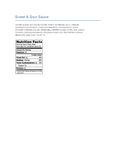 Nutrition Sheet
