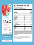 Tazo Iced Watermelon Cucumber Nutrition