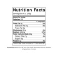 Nutrition / Ingredient Label
