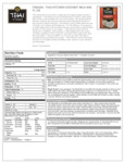 Thai Kitchen 96 oz. Coconut Milk Nutrition Information Thai Kitchen 96 oz. Coconut Milk Nutrition Information