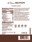 Monin Toasted Coconut Nutrition